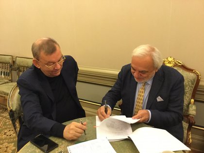 Директор Софийской оперы и балета академик Пламен Карталов встретился с генеральным директором Большого театра Владимиром Уриным