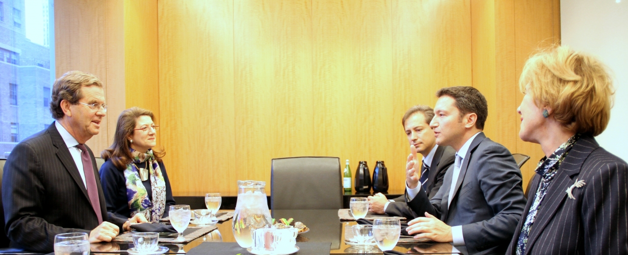 Kristian Vigenin met with the executive director of the American Jewish Committee David Harris