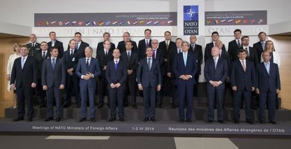 The NATO Foreign Ministers discussed the crisis in Ukraine and the future of partnerships during the first day of their meeting in Brussels