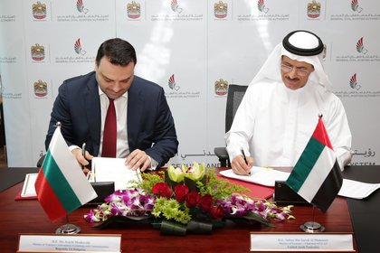 Minister Ivaylo Moskovski and he Minister of Economy of the United Arab Emirates Sultan Bin Saeed Al Mansoori signed a new Agreement on Air Transport