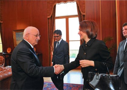 Meeting of Ambassador Nadezhda Neynsky with Mr. Ismail Kahraman, Speaker of the Grand National Assembly of the Republic of Turkey