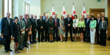 Посещение на посланик Спасов в Грузия