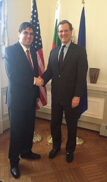 Ambassador TihomirStoytchev held a meеting with Mr. David Harris, Executive Director  of the American Jewish Committee