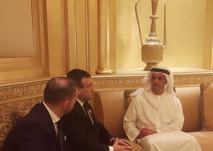Министърът на вътрешните работи Младен Маринов и Н.В. шейх Сайф бин Зайед ал Нахаян проведоха работна среща в Абу Даби