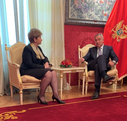 Връчване на акредитивни писма от посланик д-р Меглена Плугчиева