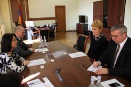 Meeting of Ambassador Pavlova with Zaruhi Batoyan, Minister of Labor and Social Affairs of the Republic of Armenia