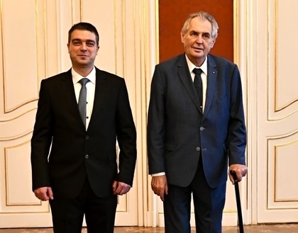 Новият посланик на България в Чехия връчи акредитивните си писма