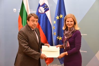 Новият посланик в Словения връчи копия от акредитивните си писма