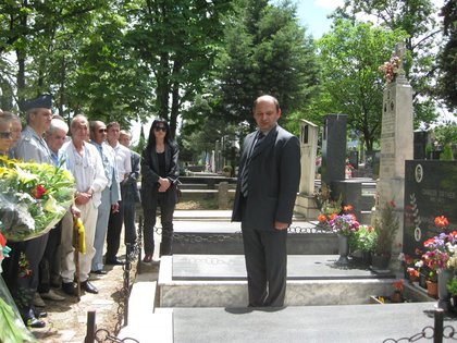 Отбелязване на годишнина от смъртта на полковник Борис Дрангов в Скопие