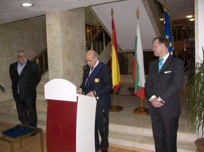 Българско отличие за испанския министър на вътрешните работи Хорхе Фернандес Диас