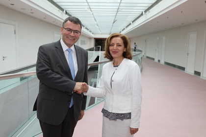 Antrittsbesuch von der außerordentlichen und bevollmächtigten Botschafterin Frau Elena Shekerletova im Freistaat Bayern