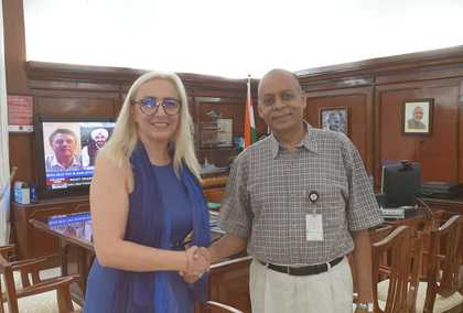 Посланик Елеонора Димитрова се срещна със заместник-министъра на отбраната на Индия Аджай Кумар