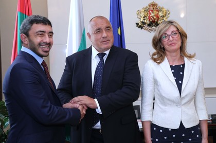 H.H. Sheikh Abdullah bin Zayed Al Nahyan, Minister of Foreign Affairs and International Cooperation of UAE on official visit to Bulgaria