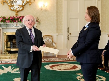 Новият посланик на България в Ирландия връчи акредитивните си писма