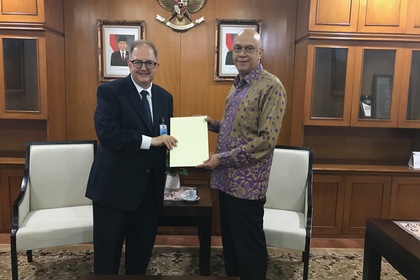 Посланикът на България в Индонезия връчи копия на акредитивните си писма