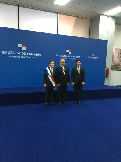 Посланик Модев присъства на инаугурацията на новия президент на Панама