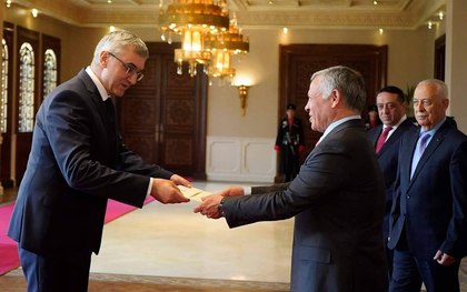 Българският посланик в Кралство Йордания връчи акредитивните си писма