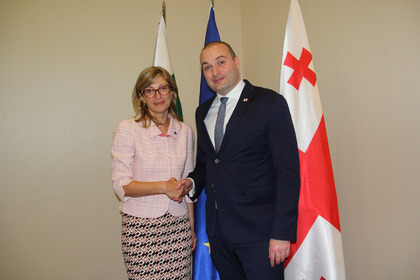 Ekaterina Zaharieva Confers in Batumi with Georgia’s President and Prime Minister
