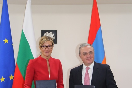 Minister of Foreign Affairs Ekaterina Zaharieva visited Armenia