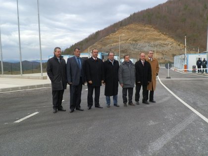 Работно посещение на министъра на Македония и Тракия Т. Караоглу на ГКПП Нимфея-Маказа, 10.12.2013г.