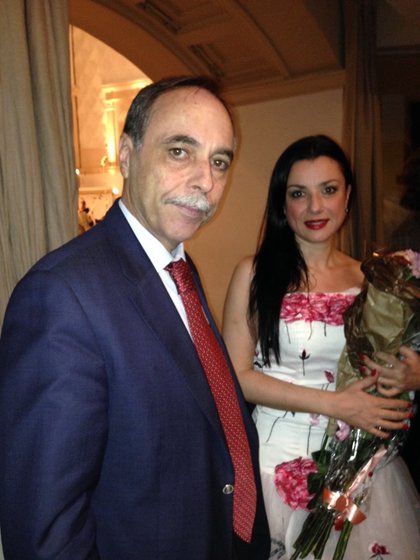 Българският посланик поздрави Александрина Пендачанска след концерта й в Москва