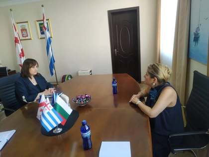 Посланик Десислава Иванова се срещна с министъра на културата на Автономна република Аджара 
