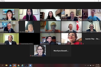 The Canada–Bulgaria Parliamentary Friendship Group held virtually its Annual General Meeting