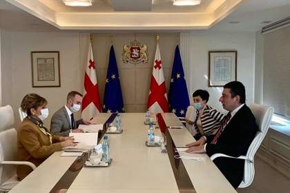 Посланик Десислава Иванова се срещна с новия министър-председател на Грузия Гиорги Гахария