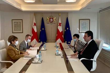 Посланик Десислава Иванова се срещна с новия министър-председател на Грузия Гиорги Гахария