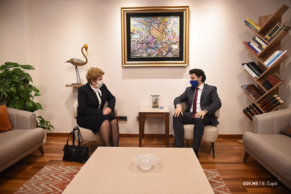 Посланик Меглена Плугчиева се срещна с вицепремиера на Черна гора – Дритан Абазович 