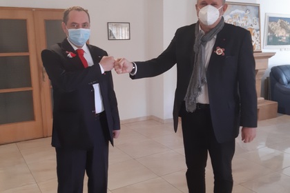 Посланикът ни в Скопие Ангел Ангелов и специалният представител за България Владо Бучковски обсъдиха актуалното сътрудничество между двете страни
