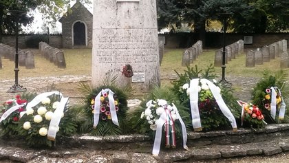 Възпоменателна церемония в памет на загиналите в Дравските боеве