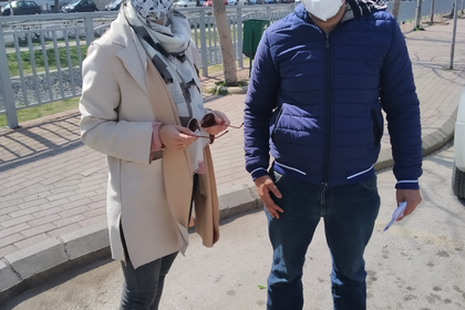 Предоставяне на продоволствен пакет на семейство в гр. Щип