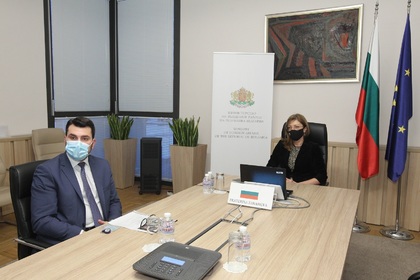 Ekaterina Zaharieva and Georg Georgiev took part in a ceremony commemorating the victims of the Holocaust