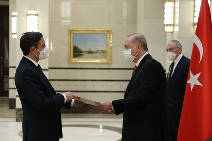Ambassador Angel Cholakov presented his credentials to the President of Turkey