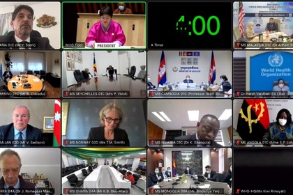 На 24 май започна 74-тата сесия на Световната здравна асамблея
