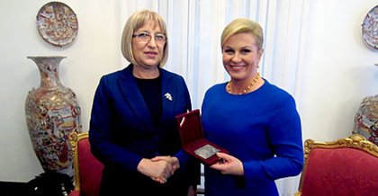Председателят на НС Цецка Цачева участва в церемонията по встъпване в длъжност на новоизбрания президент на Р Хърватия