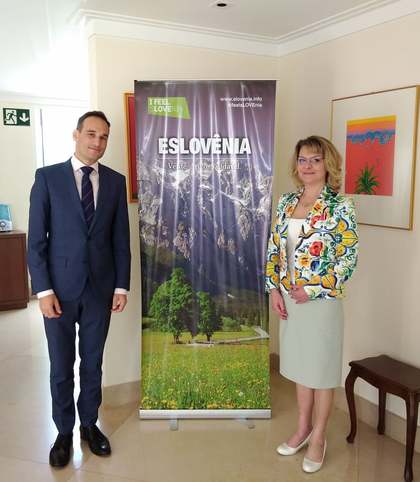 Среща на посланик Божидара Сърчаджиева с посланика на Република Словения в Бразилия г-н Горажд Ренчели