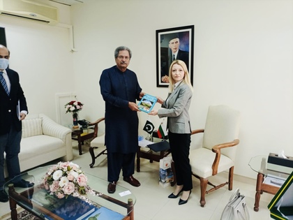 Ambassador Irena Gancheva met with the Federal Minister for Education, Professional Training and Cultural Heritage of Pakistan