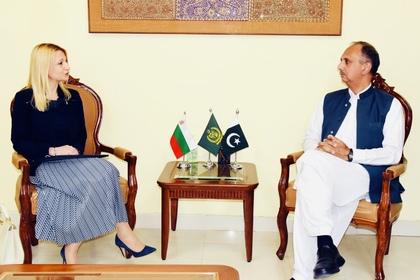 Ambassador Irena Gancheva held a meeting with the Federal Minister for Economic Affairs of Pakistan