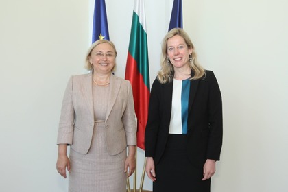 Global Affairs Director-General Ulyana Bogdanska receives the newly appointed UNICEF Representative for Bulgaria Christina de Bruin