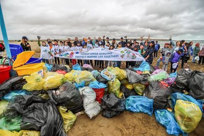 The Embassy of Bulgaria in Baku took part in the #EUBeachCleanup campaign