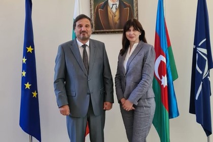 Ambassador Nikolay Yankov welcomed the newly appointed UN Residence Coordinator for Azerbaijan Vladanka Andreeva
