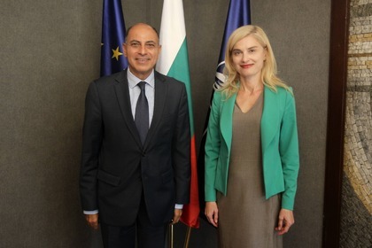 Deputy Minister Zaritsa Dinkova met with the Ambassador of the Arab Republic of Egypt Khalid Ibrahim Emara