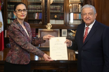 Ambassador Milena Ivanova presented her credentials to the President of Mexico Andrés Manuel López Obrador