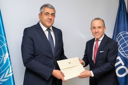 Ambassador Aleksey Andreev presented his credentials to the Secretary General of the World Tourism Organization
