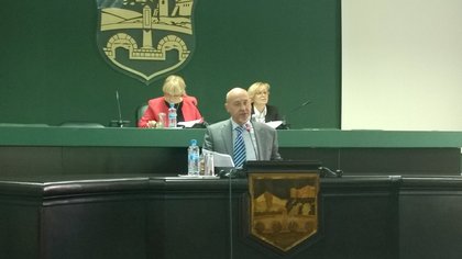 Участие на посланик Петков в заседание на Общинския съвет на град Скопие по повод решение за побратимяване между Скопие и София
