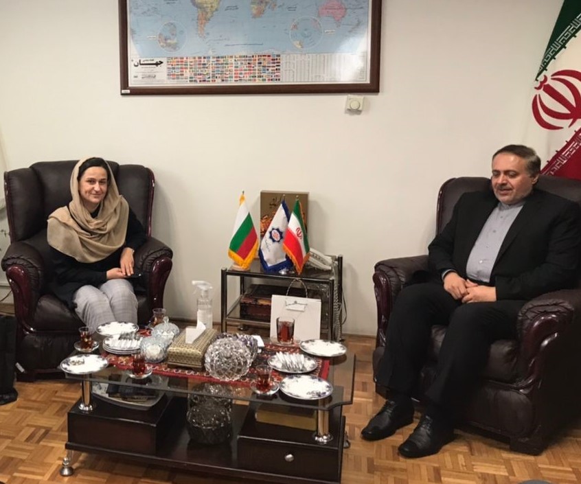Тhe Ambassador of the Republic of Bulgaria to the Islamic Republic of Iran Ms. Nikolina Kuneva conducted a meeting with the Director General for Cultural Cooperation and Iranian Overseas Affairs of the ICRO Mr. Ali Kian