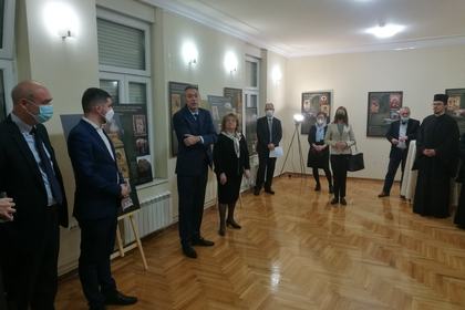 В посолство Белград бе открита изложбата "Чудотворни икони и свети мощи на Балканите"