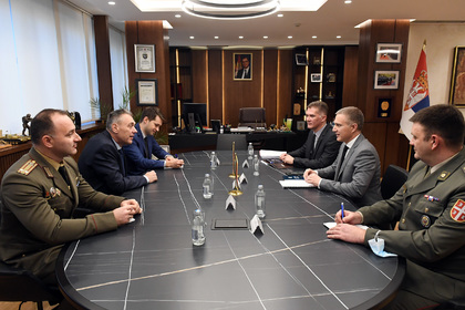 Посланик Петко Дойков проведе среща с вицепремиера и министър на отбраната на Сърбия Небойша Стефанович